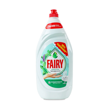Засіб для миття посуду Сенситив/Чайне дерево та м'ятаа 1,35л FAIRY 07/28047 фото