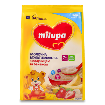 Д-Х Каша молона мультизл/полуниця/банан м/у 210г Milupa 6/3445 фото