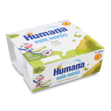Д-Х Продукт кисло-молочний груша 4*100г Humana 6/2475 фото