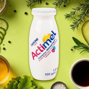 Йогурт Actimel 1,5% Солодкий 100г DANONE 2/3499 фото