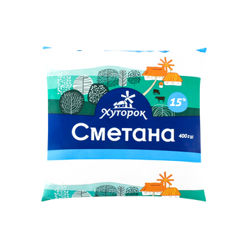 Сметана &laquo;Хуторок&raquo; 15% Зміїв 2/7242 фото