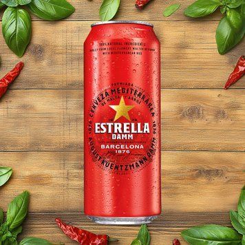 Пиво Estrella Damm Lager світле 0,5 л 4/13490 фото