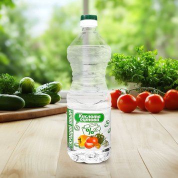 Кислота оцтова 9% пет 0,9л Кращий вибiр 9/21114 фото