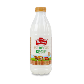 Кефір Ферма 1.0% пляш 840г 2/4788 фото