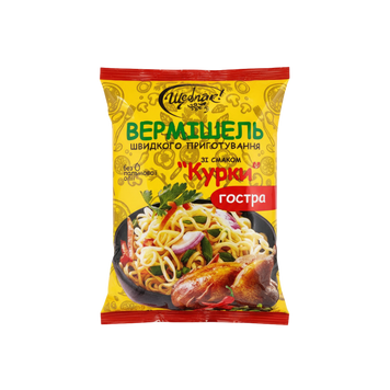 Вермішель швидкого приготування ЩЕ-Б-ПАК &laquo;Курка&raquo; гостра 60 г 9/39798 фото