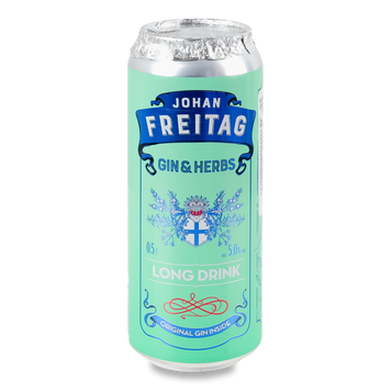 Коктейль слабоалкогольний Johan Freitag &laquo;Джин-трави&raquo; 0,5 л 4/23928 фото