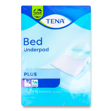 Пелюшки д/дорослих/дітей Bed Plus 60*60 5шт TENA 07/9178 фото