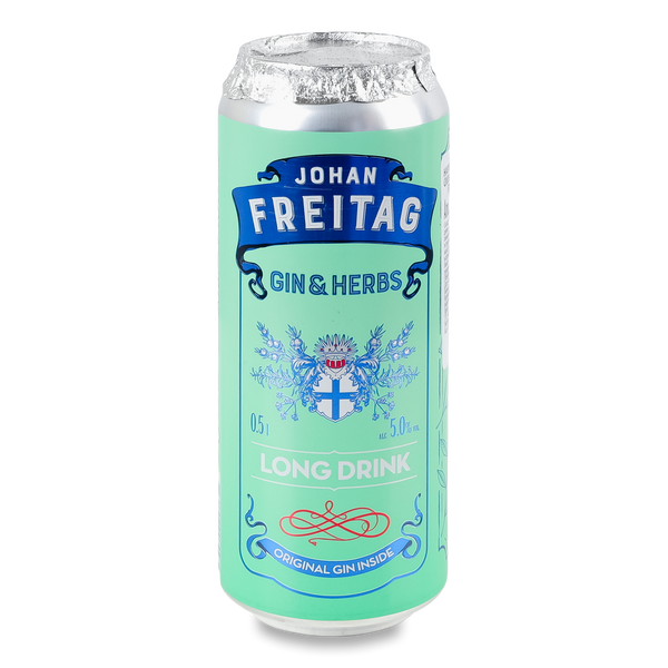 Коктейль слабоалкогольний Johan Freitag &laquo;Джин-трави&raquo; 0,5 л 4/23928 фото