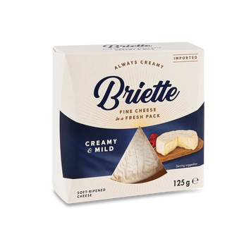 Сир Briette Creame & Mild 60% 125г Kaserei Німеччина 2/7140 фото