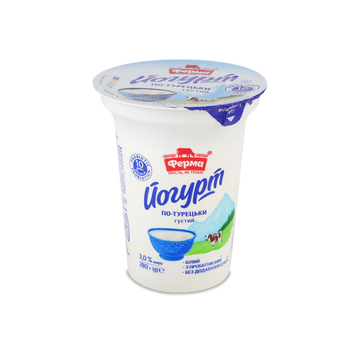 Йогурт по-турецьки 3% ст 280г Ферма 2/7415 фото