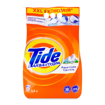 Порошок пральний автомат Аква-Пудра Альп свіж 5,4кг TIDE 07/26138 фото