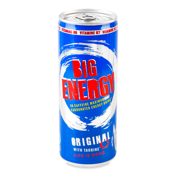 Напій Енергетичний BigEnergy Класік+ з/б 0,25л 9/28482 фото