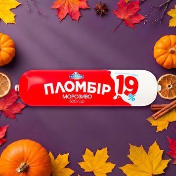 Морозиво пломбір 19% б/н циліндр 500г Хладик 2/230 фото