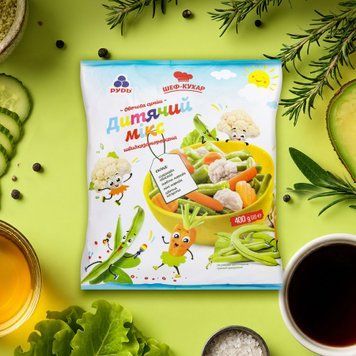Суміш овочева ШЕФ-КУХАР Дитячий мікс 400г РУДЬ 3/4955 фото