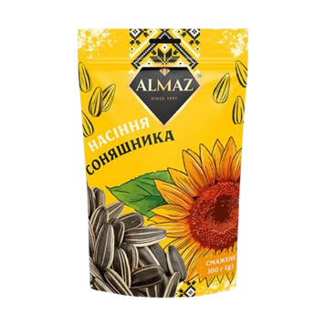 Насіння соняшнику смажене солоне 140 г ALMAZ 9/40960 фото