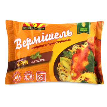 Вермішель ш/п курка не гостр м/у 65г Golden Dragon 9/27853 фото