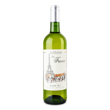Вино Франція біле сухе Maison Bouey Lettres de France&nbsp;vin de France white dry 0,75л 4/14579 фото