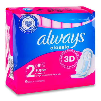 Прокладки гігієничні Classic Maxi 9шт ALWAYS 05/27563 фото