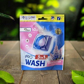 Капсули для прання Квітка дощу 10шт ProWash 07/21282 фото