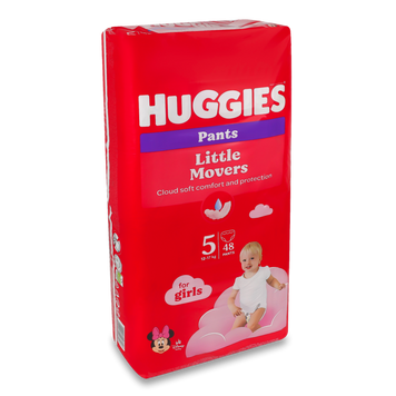Підгузки-трусики д/дівч 5 12-17кг 48шт HUGGIES 26/27181 фото
