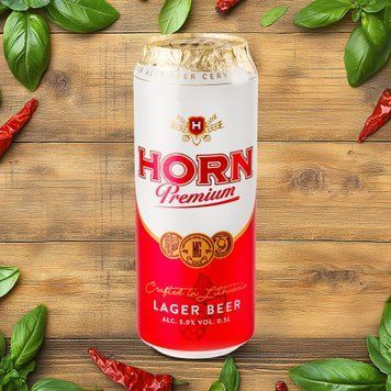 Пиво Horn Premium світле 0,5 л 4/24412 фото