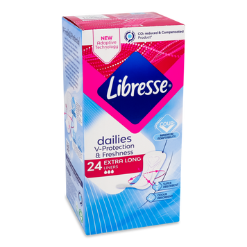 Прокладки щоденні Extra Long Multi 24шт Libresse 06/783 фото