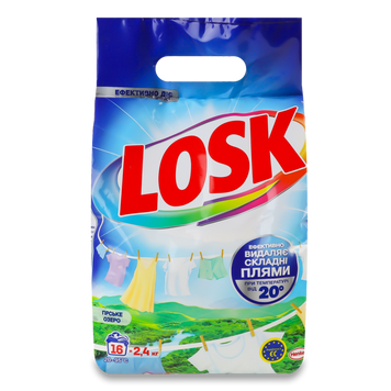 Порошок пральн авт д/біле их речей Гірське Озеро 2,4кг LOSK 07/26294 фото
