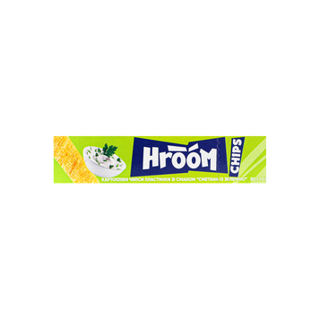 Чіпси картопляні прес сметана/зелень к/у 50г HROOM 9/36745 фото