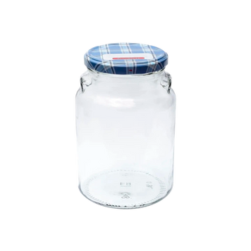 Банка скляна 900 мл. з металевою кришкою для консервування EverGlass 69/6076 фото