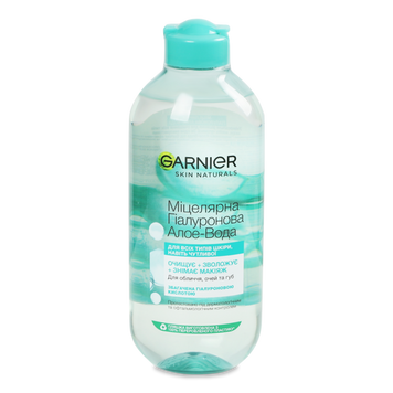 Вода міцелярна гіалуронова алое 400мл GARNIER SN 08/36743 фото