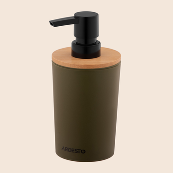 Диспенсер для мила Minimalism зелений темний 380мл ARHB3104OB Ardesto 05/30263 фото