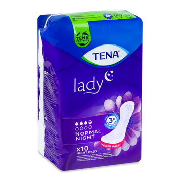 Прокладки гігієничні уролог жін Lady Normal Night 10шт Tena 06/786 фото