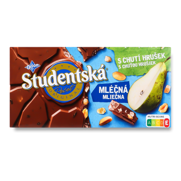 Шоколад Studentska мол груша/горіхи/желе 170г Orion 1/11337 фото
