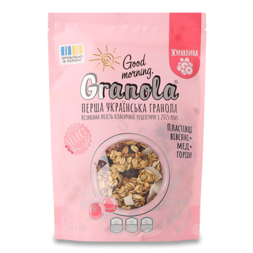 Гранола журавлина д/п 255г Good morning, Granola 9/40823 фото