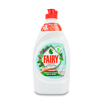 Засіб миючий для посуду Sensitive/Чайне дерево та м'ята 450мл FAIRY 07/25991 фото