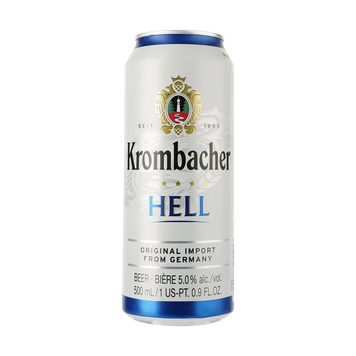 Пиво Німеччина KROMBACHER Hell світле з/б 0,5л 4/22552 фото