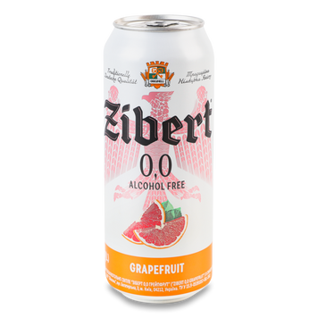Пиво Zibert 0,0 Grapefruit б/а з/б 0,5л 4/15733 фото