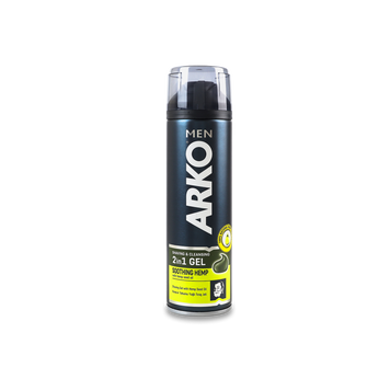 Гель для гоління/умив 2в1 з олією насін конопель 200мл ARKO 08/36753 фото