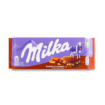 Шоколад мололочний карамель/арахіс 90г Milka Kraft 1/14147 фото