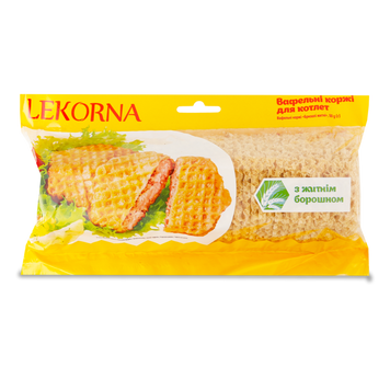 Коржі вафельні з житн борошном 50г Лекорна 1/13894 фото