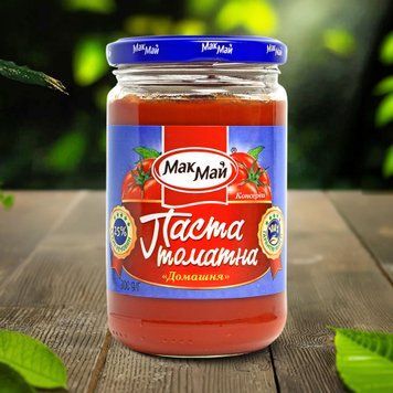 Паста томатна Домашня 25% ск 300г МакМай 9/33569 фото