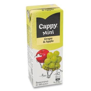 Нектар Виноград/яблуко т/п 0,2л Mini Cappy 9/28467 фото