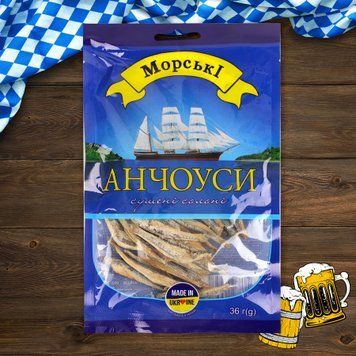 Анчоус сушений 36 г МОРСЬКІ 3/4058 фото