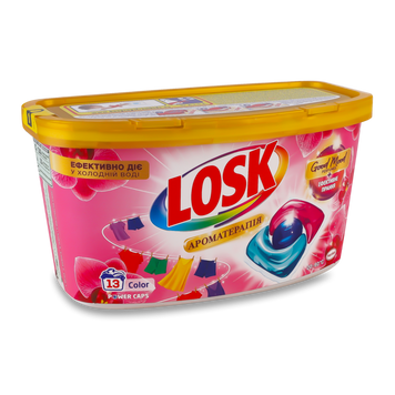 Капсули для прання Power Caps Малазійська квітка 13шт LOSK 07/21203 фото