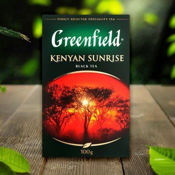 Чай чорний Kenyan Sunrise к/у 100г Greenfield 7/3456 фото