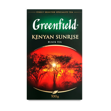 Чай чорний Kenyan Sunrise к/у 100г Greenfield 7/3456 фото