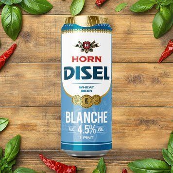 Пиво Horn Diesel Blanche світле 0,568 л 4/24526 фото