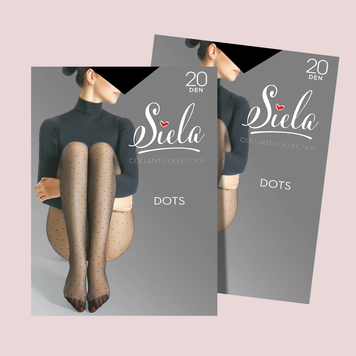 Колготи жіночі Dots 20den р.2 Siella 27/109672 фото
