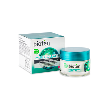 Крем для обличчя нічний Multi Collagen Antiwrinkle Overnight Treatment 50мл Bioten 08/37788 фото