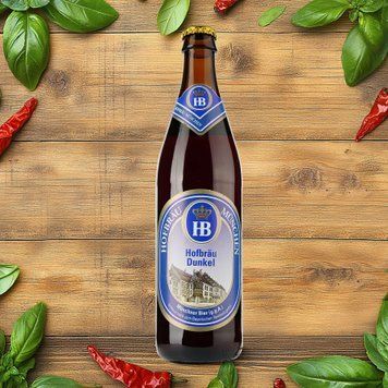 Пиво Hofbrau Dunkel тем ск 0,5л алк 5,3/5,5% Німеччина 4/14069 фото